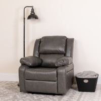 Flash Furniture BT-70597-1-GY-GG Harmony Series Gray Leather Recliner 